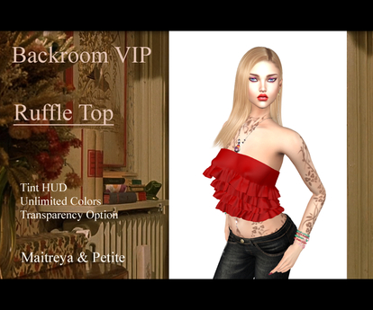 Second Life Marketplace - [BRB] Ruffle Top